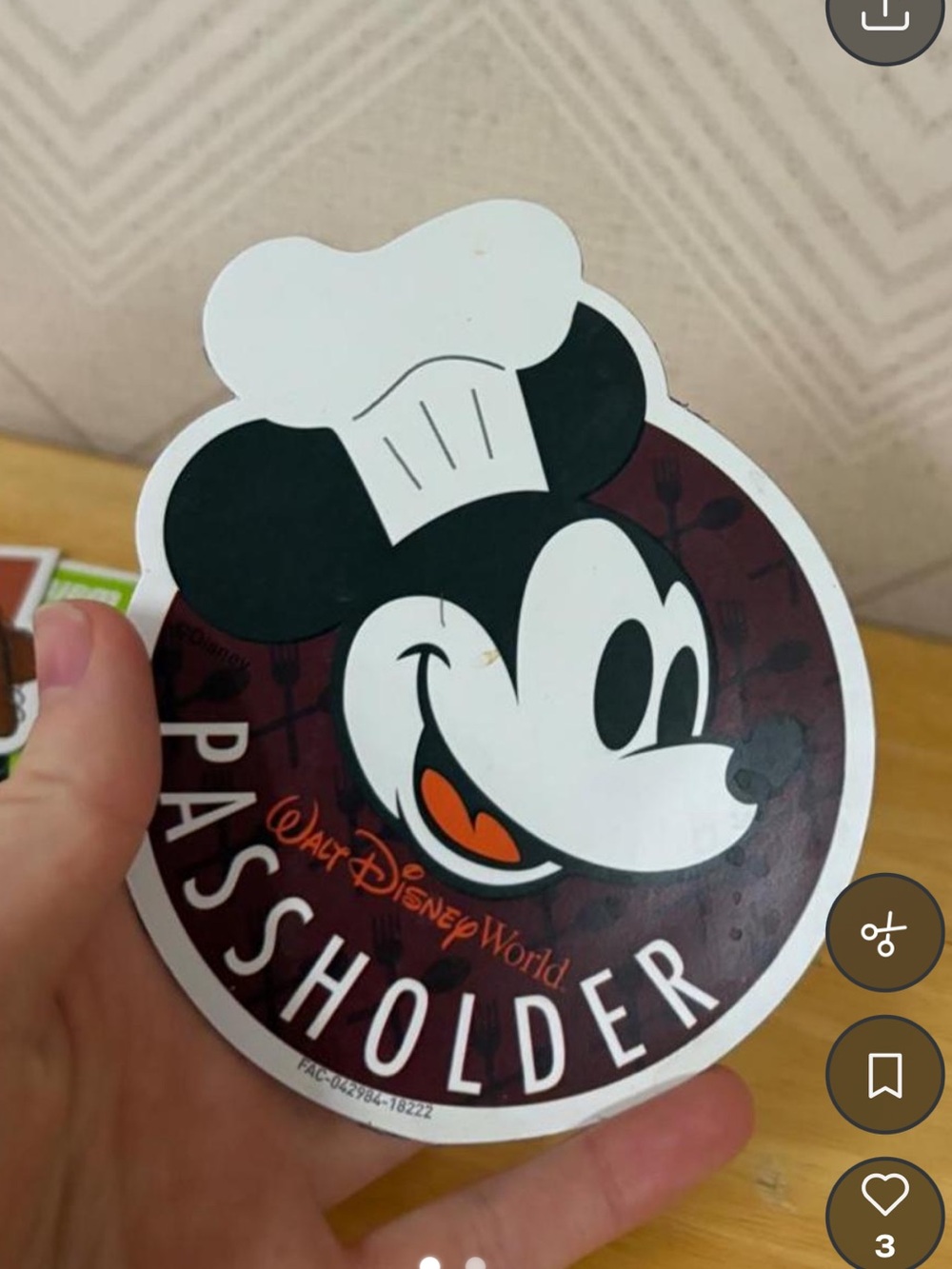 Disney Annual Passholder Magnet Mickey Food and Wine Festival Exclusive